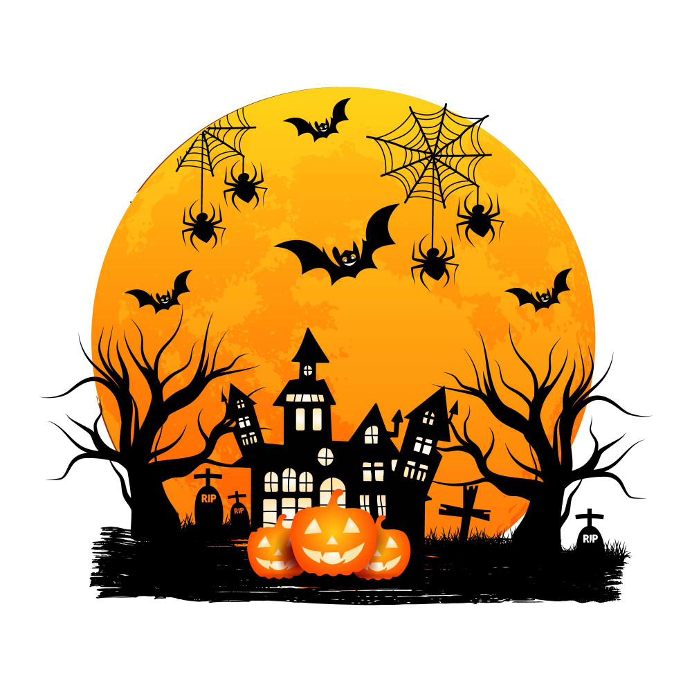طرح الیستور هالووین(halloween sublimation illustration design)