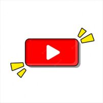 آیکون یوتیوب به شکل دکمه