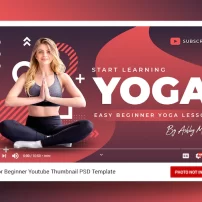 آموزش یوگا برای مبتدی تصویر کوچک کانال یوتیوب و بنر وب