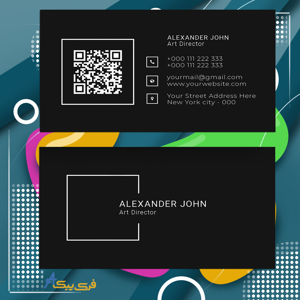 طرح کارت ویزیت مینیمالیستی(minimalist business card design)