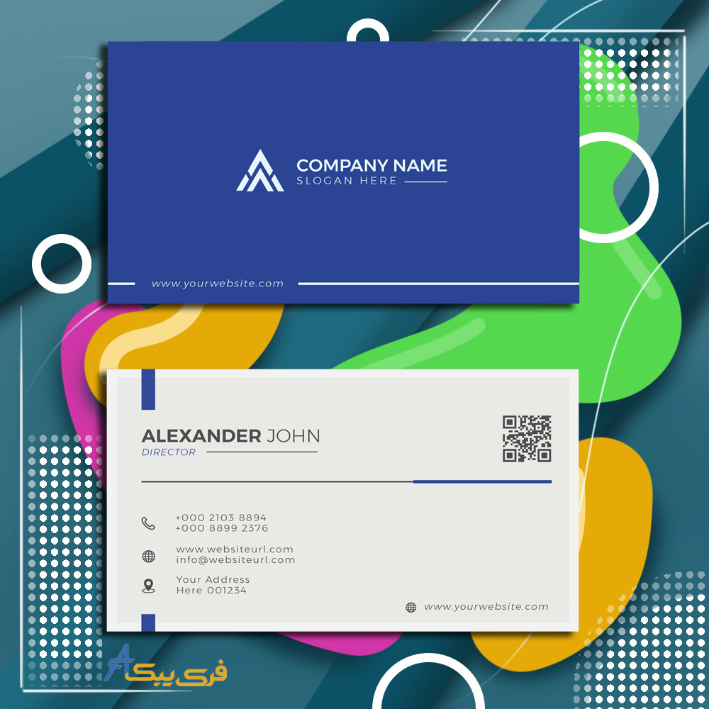 کارت ویزیت مدرن زیبا و حرفه ای(Beautiful and professional modern business card)