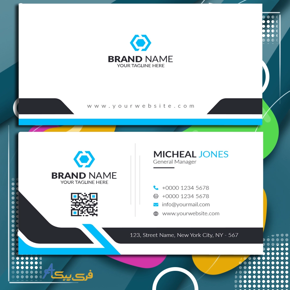 قالب کارت ویزیت خلاقانه(Creative business card template)