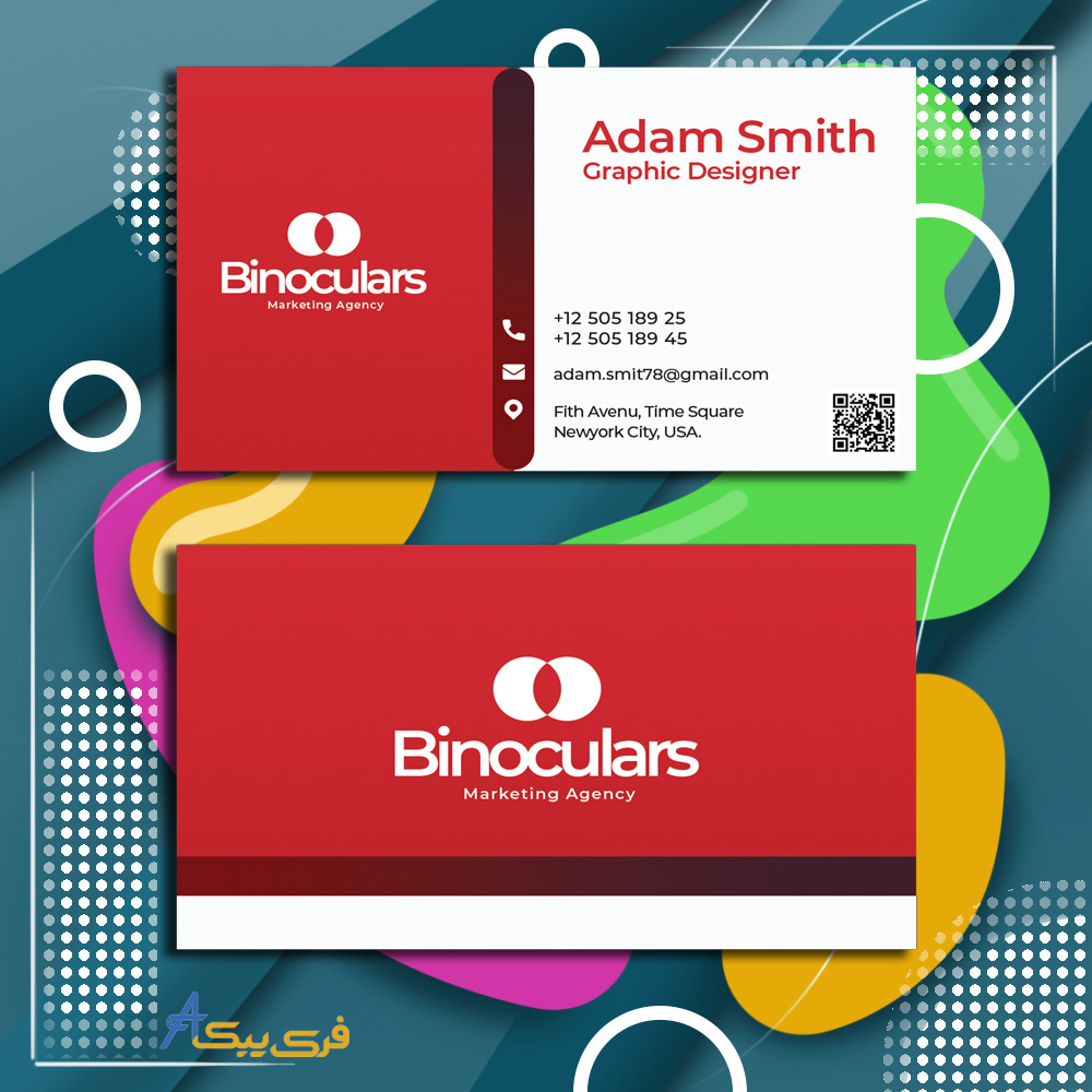قالب کارت ویزیت مدرن(modern business card template)