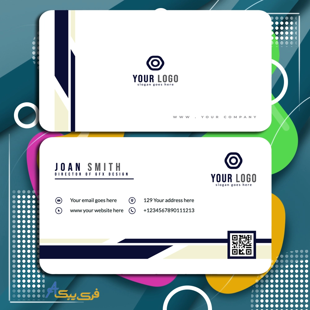 طراحی کارت ویزیت مدرن و تمیز(Modern and clean business card design)