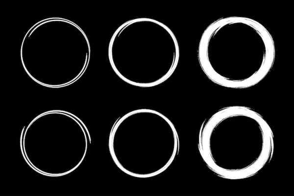 مجموعه قاب طرح دایره های طراحی شده با دست