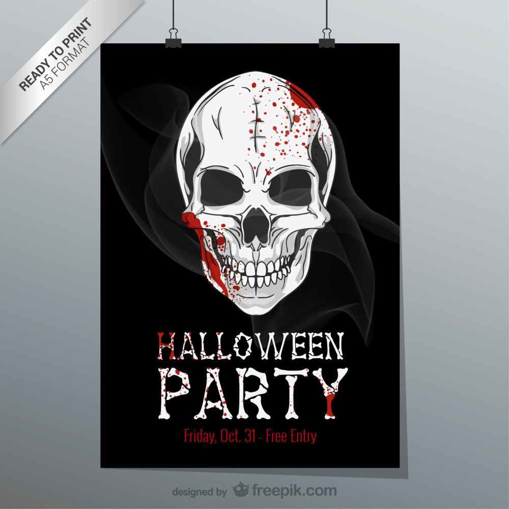 بروشور قابل چاپ هالووین(Halloween printable flyer)
