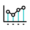 آیکون متحرک نمودار خطی