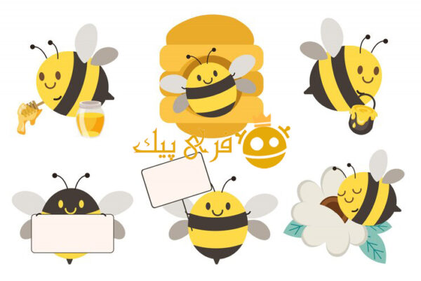 مجموعه زنبورهای ناز در حالت های مختلف