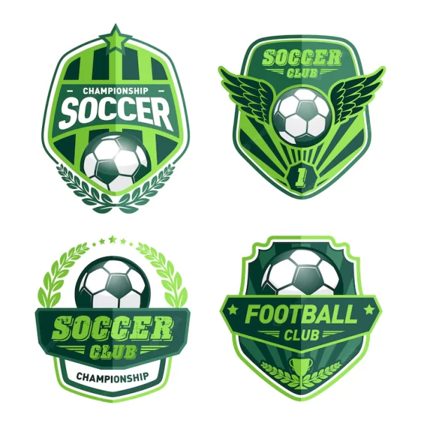 مجموعه قالب های طراحی لوگو فوتبال