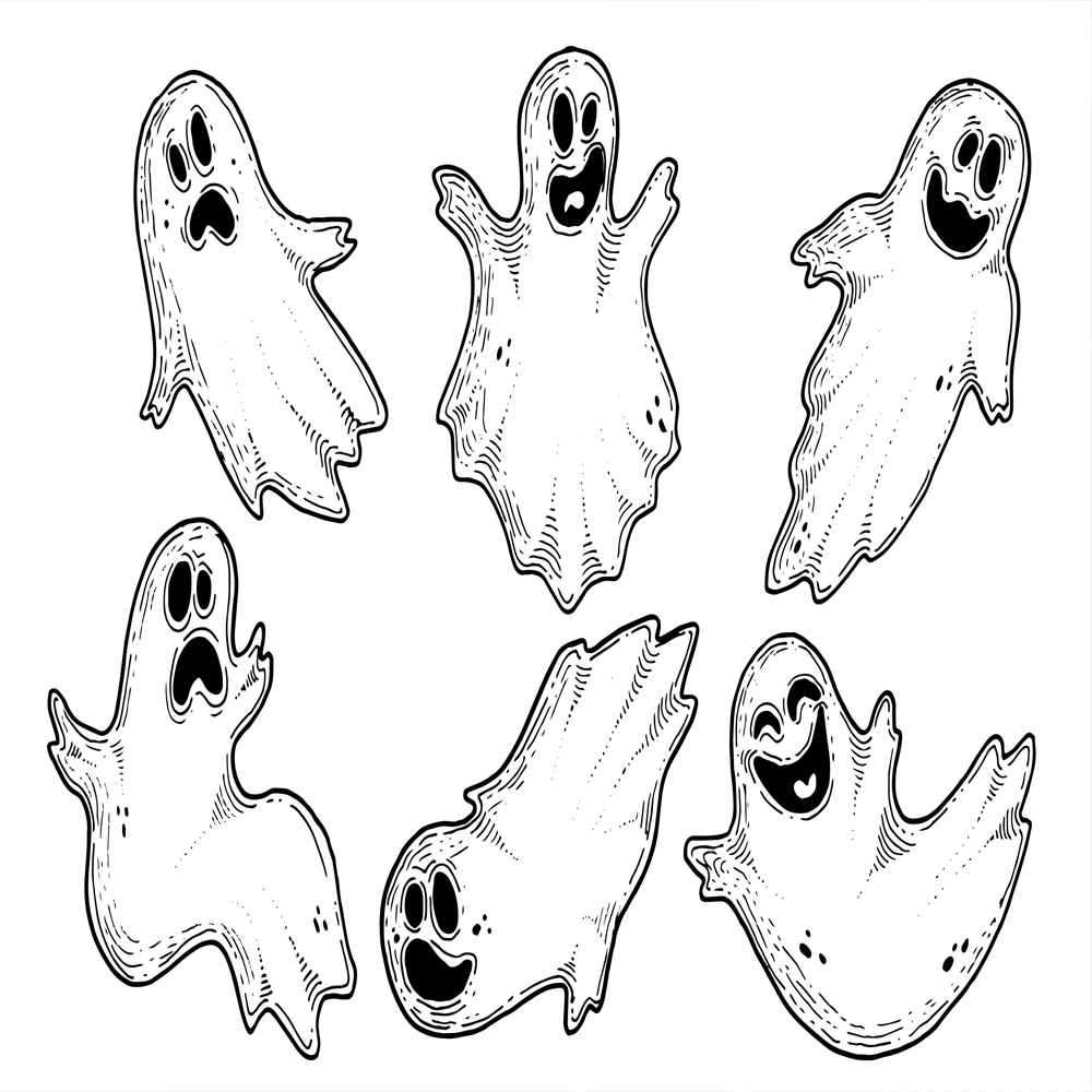 نقاشی مجموعه ارواح هالووین