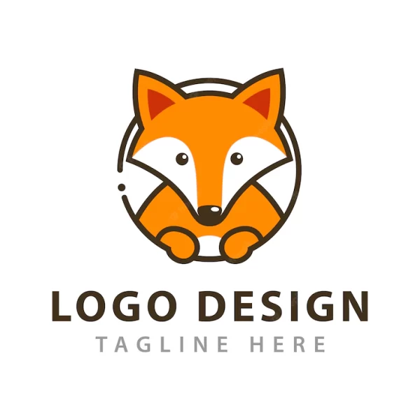 طراحی لوگوی ساده روباه