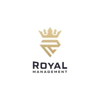 لوگوی تاج سلطنتی طلایی با حرف R