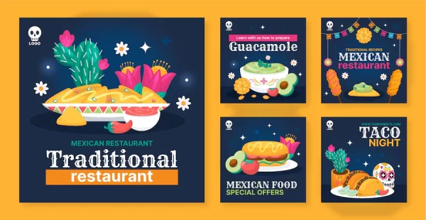 پست اینستاگرام رستوران مکزیکی